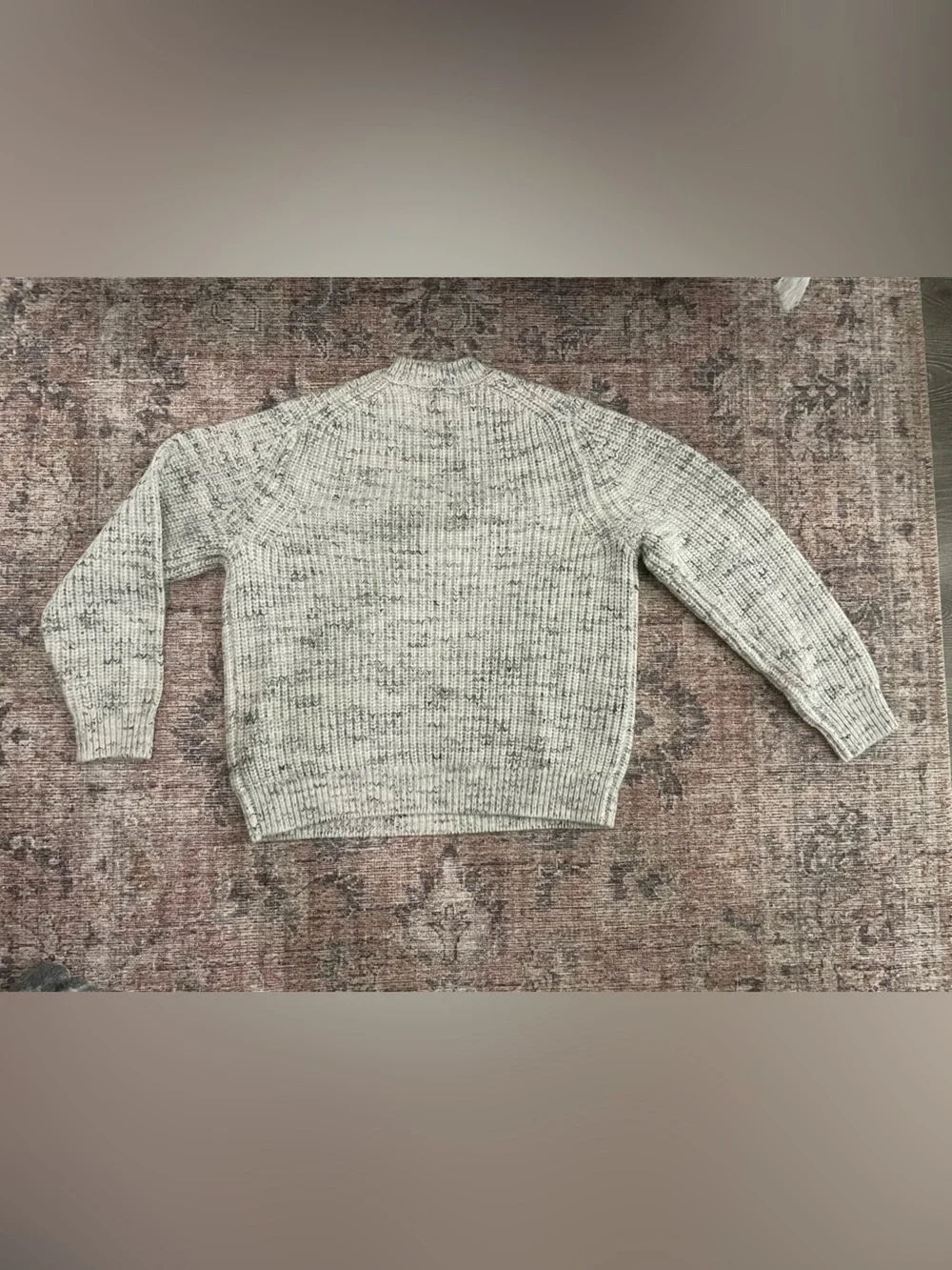 Vince Men's Crewneck Marled Knit Sweater - Gray, Size XL